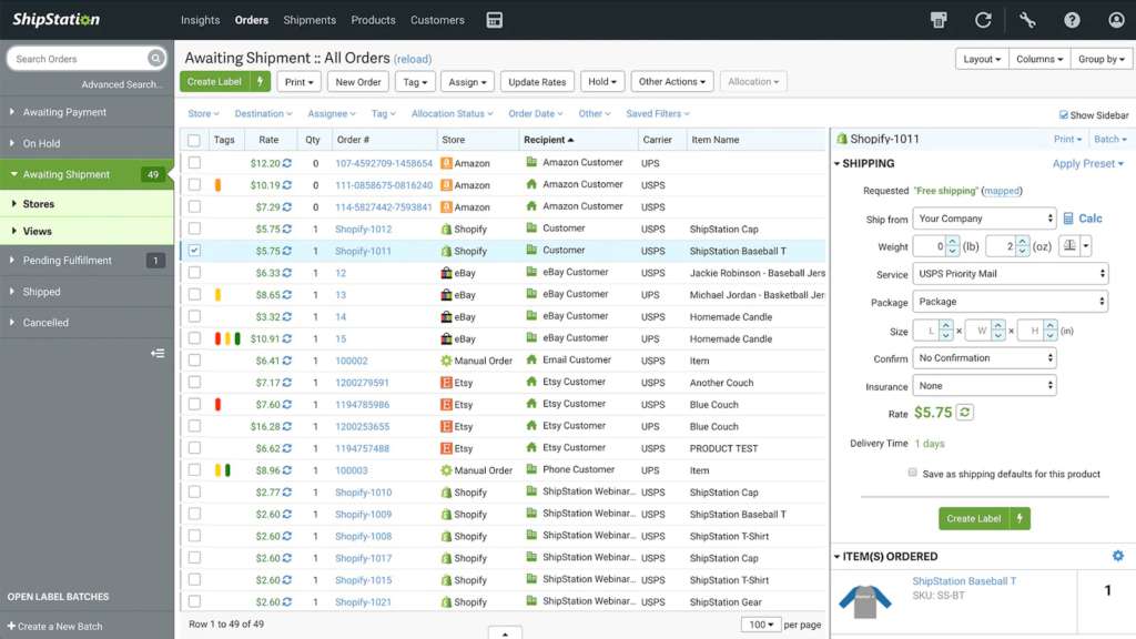 ShipStation: Order fulfillment automation